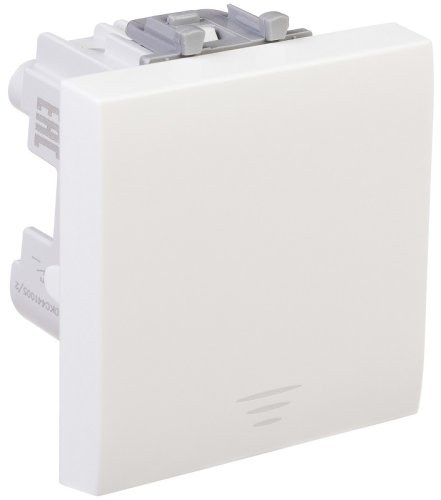 Выключатель кнопочный модульный DKC Avanti 1-кл. 2 мод. белое облако фото Выключатель кнопочный модульный DKC Avanti 1-кл. 2 мод. белое облако картинка